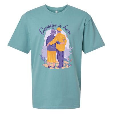 Paradise Is Here Alder Couple Sueded Cloud Jersey T-Shirt