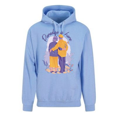 Paradise Is Here Alder Couple Unisex Surf Hoodie