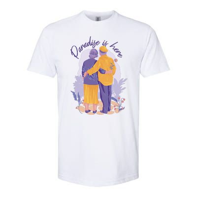 Paradise Is Here Alder Couple Softstyle® CVC T-Shirt