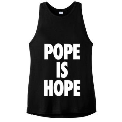 Pope Is Hope Ladies PosiCharge Tri-Blend Wicking Tank