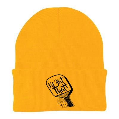 Pickleball I'd Hit That 1 Sided Knit Cap Winter Beanie