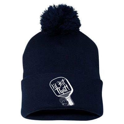 Pickleball I'd Hit That 1 Sided Pom Pom 12in Knit Beanie