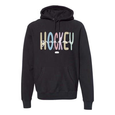 Proud Ice Hockey Grandma Ice Hockey Grandmother Premium Hoodie