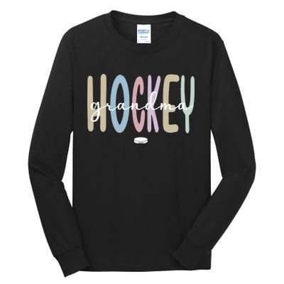 Proud Ice Hockey Grandma Ice Hockey Grandmother Tall Long Sleeve T-Shirt