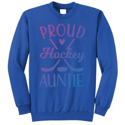 Proud Ice Hockey Aunt Of A Hockey Player Auntie Gift Sweatshirt