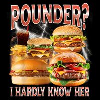 Pounder I Hardly Know Her Funny Unhinged Hamburger Meme Pom Pom 12in Knit Beanie