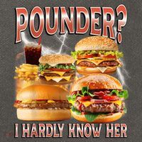 Pounder I Hardly Know Her Funny Unhinged Hamburger Meme Cotton Canvas Backpack