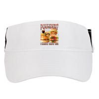 Pounder I Hardly Know Her Funny Unhinged Hamburger Meme Adult Drive Performance Visor