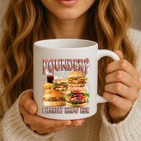 Pounder I Hardly Know Her Funny Unhinged Hamburger Meme Mug