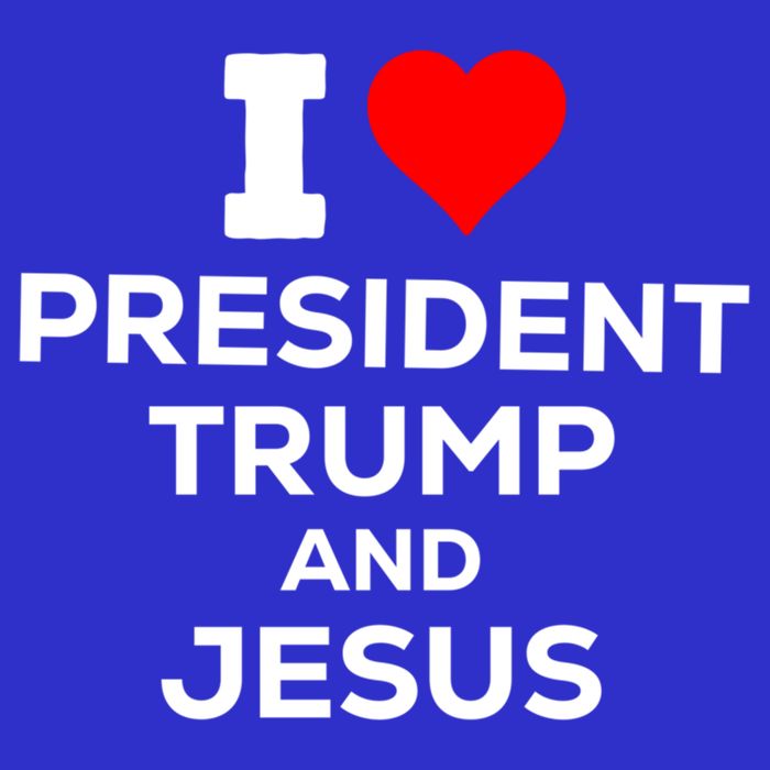 Patriotic I Heart Love President Trump And Jesus Usa Maga Gift Sweatshirt