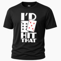 Poker ID Hit That Gambling Texas Hold Em Card Game Cooling Performance Crew T-Shirt
