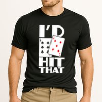 Poker ID Hit That Gambling Texas Hold Em Card Game Cooling Performance Crew T-Shirt