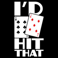 Poker ID Hit That Gambling Texas Hold Em Card Game Cooling Performance Crew T-Shirt