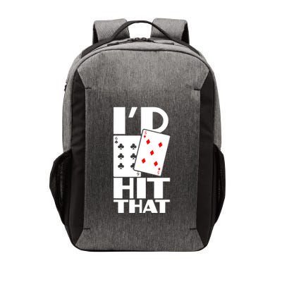 Poker ID Hit That Gambling Texas Hold Em Card Game Vector Backpack