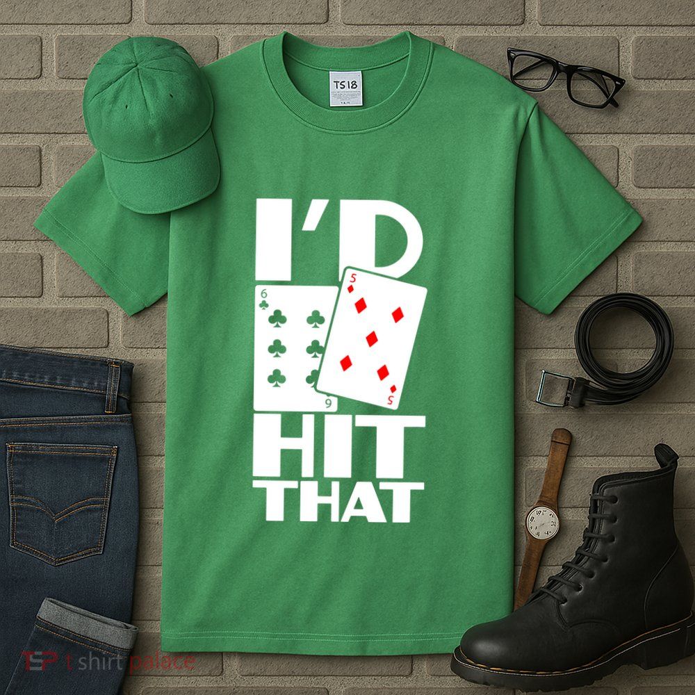 Poker ID Hit That Gambling Texas Hold Em Card Game Tall T-Shirt