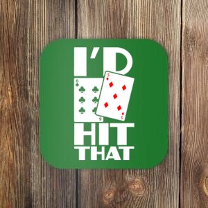 Poker ID Hit That Gambling Texas Hold Em Card Game Coaster