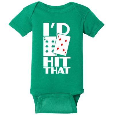 Poker ID Hit That Gambling Texas Hold Em Card Game Baby Bodysuit