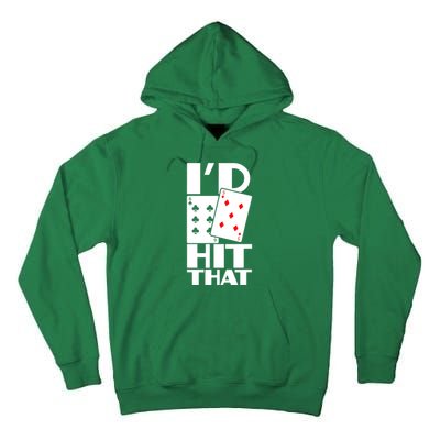 Poker ID Hit That Gambling Texas Hold Em Card Game Tall Hoodie
