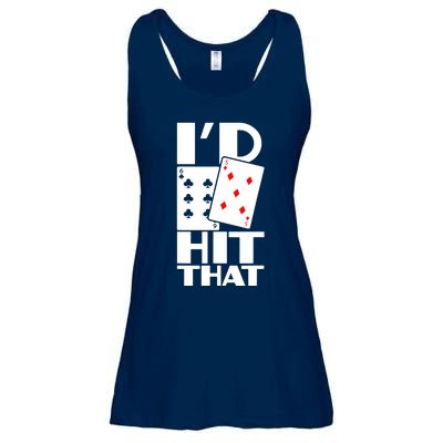 Poker ID Hit That Gambling Texas Hold Em Card Game Ladies Essential Flowy Tank