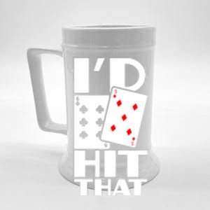 Poker ID Hit That Gambling Texas Hold Em Card Game Beer Stein