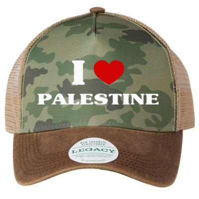 Palestine I Heart Palestine Souvenir I Love Palestine Legacy Tie Dye Trucker Hat