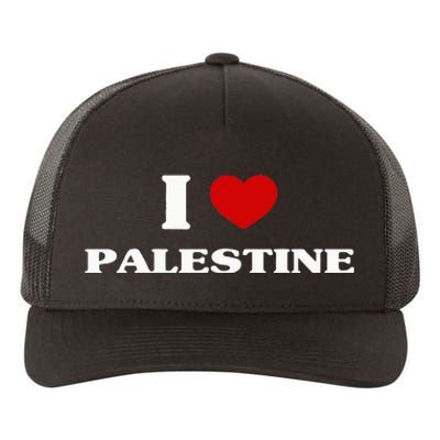 Palestine I Heart Palestine Souvenir I Love Palestine Yupoong Adult 5-Panel Trucker Hat