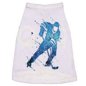 Player Ice Hockey Gift Winter Sports Doggie Tank