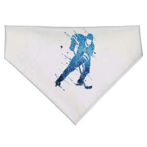 Player Ice Hockey Gift Winter Sports USA-Made Doggie Bandana