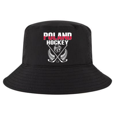 Poland Ice Hockey Fans Jersey Polish Hockey Team Supporter Gift Cool Comfort Performance Bucket Hat