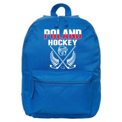 Poland Ice Hockey Fans Jersey Polish Hockey Team Supporter Gift 16 in Basic Backpack