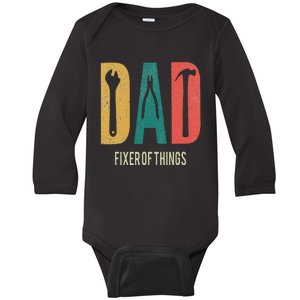 Papa If He Cant Fix It No One Can Fathers Day Dad Baby Long Sleeve Bodysuit