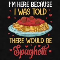 Pasta I'm Here Because I Was Told There Would Be Spaghetti Ladies PosiCharge Tri-Blend Wicking Tank