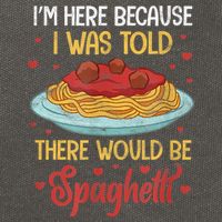 Pasta I'm Here Because I Was Told There Would Be Spaghetti Cotton Canvas Backpack