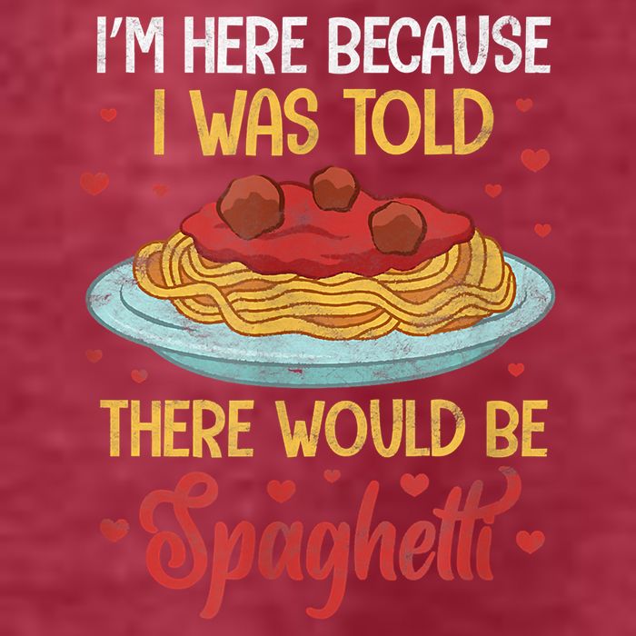 Pasta I'm Here Because I Was Told There Would Be Spaghetti Pom Pom 12in Knit Beanie