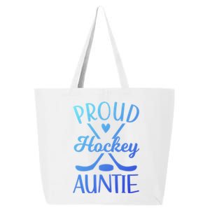 Proud Ice Hockey Aunt Of A Hockey Player Auntie Gift 25L Jumbo Tote