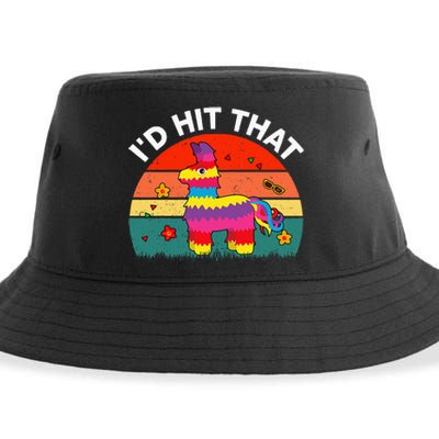 Pinata Id Hit That Cinco De Mayo Funny Mexican Sustainable Bucket Hat