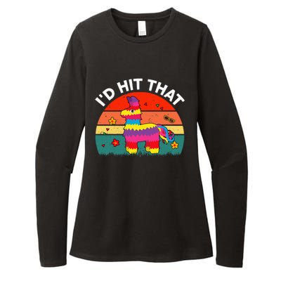 Pinata Id Hit That Cinco De Mayo Funny Mexican Womens CVC Long Sleeve Shirt