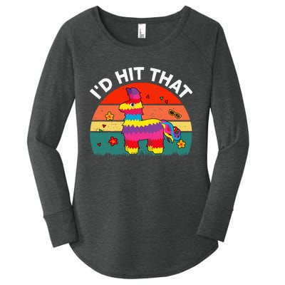 Pinata Id Hit That Cinco De Mayo Funny Mexican Women's Perfect Tri Tunic Long Sleeve Shirt