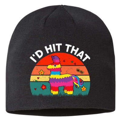 Pinata Id Hit That Cinco De Mayo Funny Mexican Sustainable Beanie