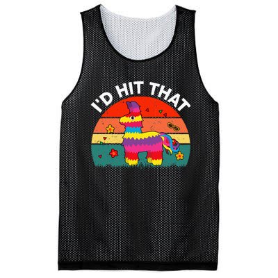 Pinata Id Hit That Cinco De Mayo Funny Mexican Mesh Reversible Basketball Jersey Tank