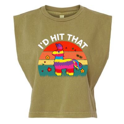 Pinata Id Hit That Cinco De Mayo Funny Mexican Garment-Dyed Women's Muscle Tee