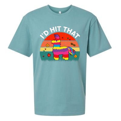 Pinata Id Hit That Cinco De Mayo Funny Mexican Sueded Cloud Jersey T-Shirt