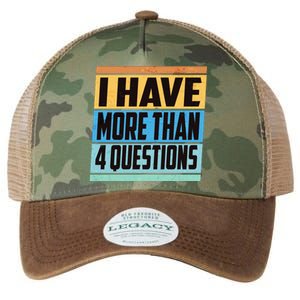 Passover I Have More Than 4 Questions Legacy Tie Dye Trucker Hat