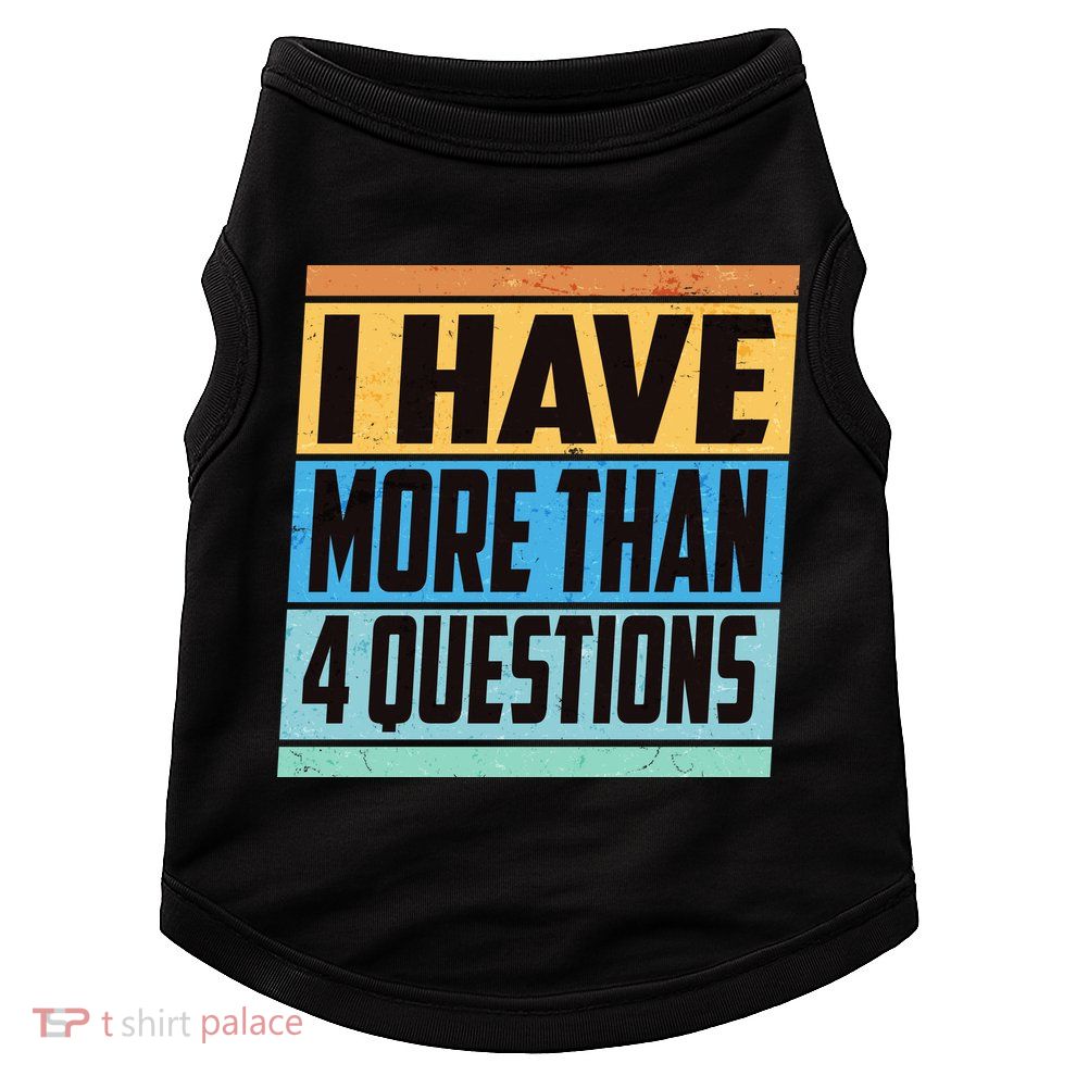 Passover I Have More Than 4 Questions Doggie Tank