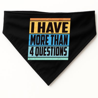 Passover I Have More Than 4 Questions USA-Made Doggie Bandana