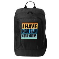 Passover I Have More Than 4 Questions City Backpack