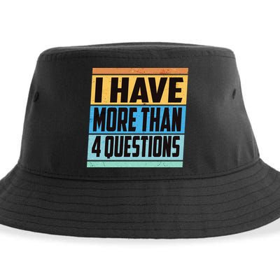 Passover I Have More Than 4 Questions Sustainable Bucket Hat