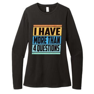 Passover I Have More Than 4 Questions Womens CVC Long Sleeve Shirt