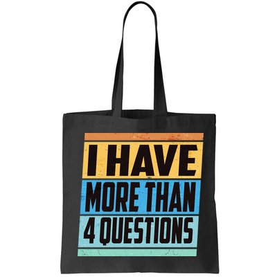 Passover I Have More Than 4 Questions Bag