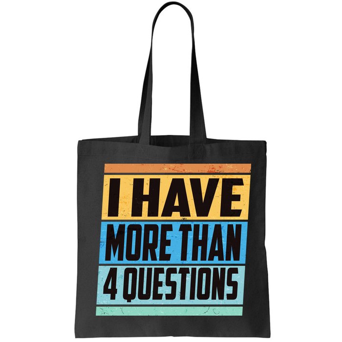 Passover I Have More Than 4 Questions Bag